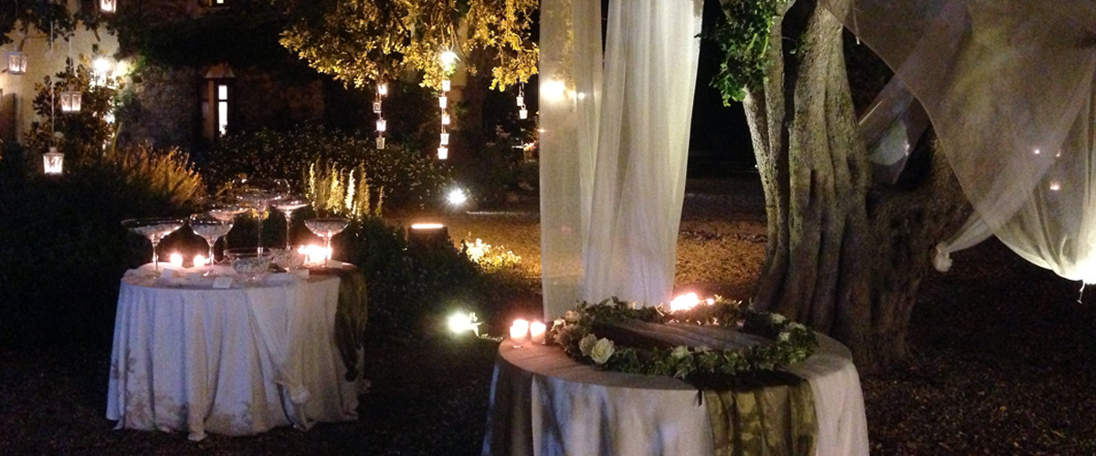 Floricoltura Loi - allestimento floreale matrimonio notturno