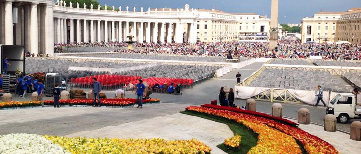Floricoltura Loi - work in progress in Vaticano