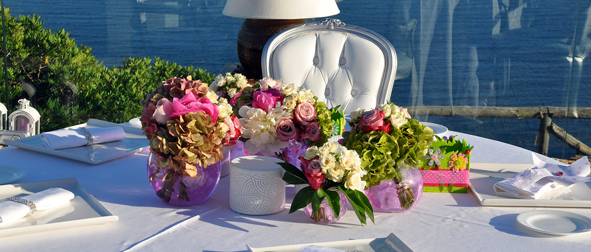 Floricoltura Loi - allestimento tavolo romantico