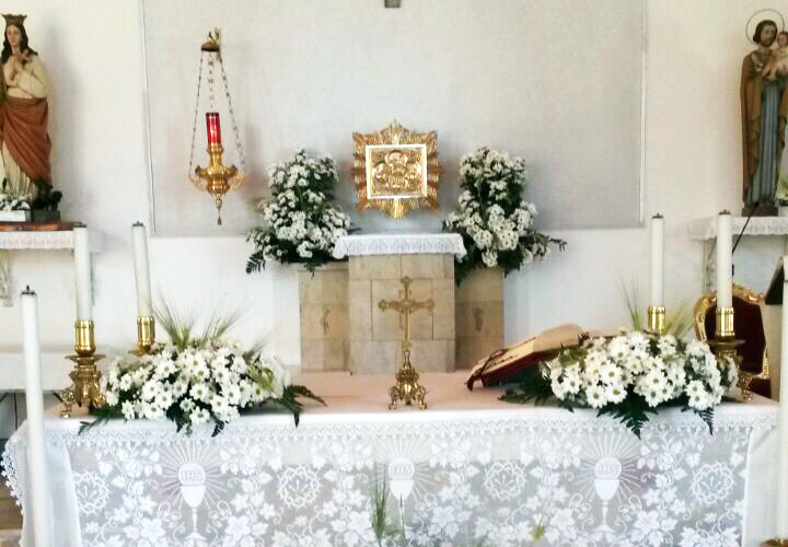 allestimento floreale Sant'Isidoro l'Agricoltore